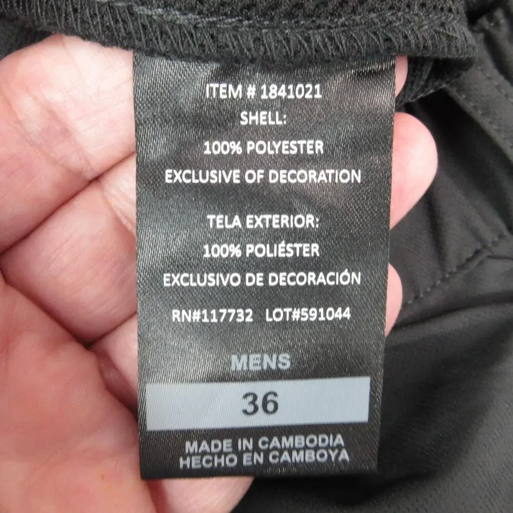 Gerry Tech Short Mens 36 Black Stretch Comfort Waistband UPF 30 Hiking 36x8* NWT